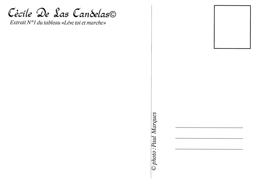 N°89 - Carte "Lève toi et marche"