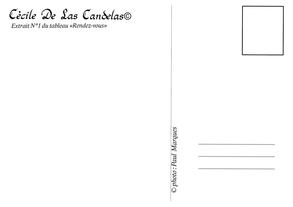 N°92 - Carte "Rendez vous"